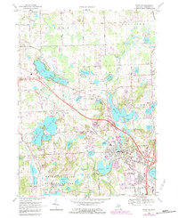 Download a high-resolution, GPS-compatible USGS topo map for Brighton, MI (1984 edition)