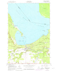 Download a high-resolution, GPS-compatible USGS topo map for Brimley, MI (1977 edition)