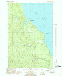 Download a high-resolution, GPS-compatible USGS topo map for Buckroe, MI (1985 edition)