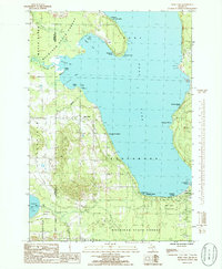 preview thumbnail of historical topo map of Cheboygan County, MI in 1986