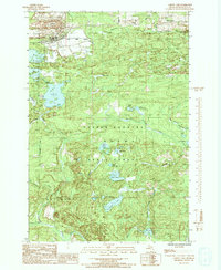 Download a high-resolution, GPS-compatible USGS topo map for Carney Lake, MI (1992 edition)