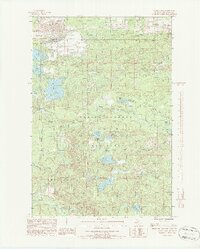 Download a high-resolution, GPS-compatible USGS topo map for Carney Lake, MI (1986 edition)