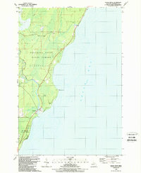 Download a high-resolution, GPS-compatible USGS topo map for Cedar River, MI (1989 edition)