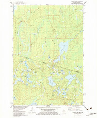 Download a high-resolution, GPS-compatible USGS topo map for Chaney Lake, MI (1983 edition)