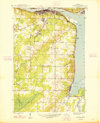 preview thumbnail of historical topo map of Chassell, MI in 1948