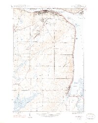 preview thumbnail of historical topo map of Chassell, MI in 1948