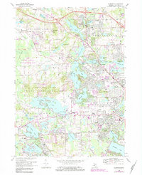 Download a high-resolution, GPS-compatible USGS topo map for Clarkston, MI (1984 edition)