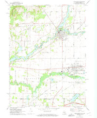 Download a high-resolution, GPS-compatible USGS topo map for Constantine, MI (1974 edition)