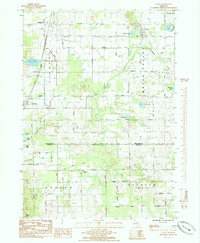 preview thumbnail of historical topo map of Montcalm County, MI in 1985