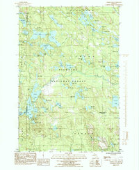 preview thumbnail of historical topo map of Schoolcraft County, MI in 1985