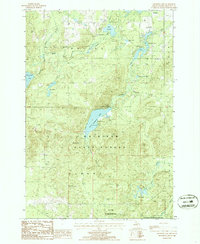 Download a high-resolution, GPS-compatible USGS topo map for Crooked Lake, MI (1986 edition)