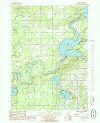 Download a high-resolution, GPS-compatible USGS topo map for Croton, MI (1985 edition)