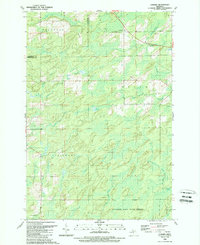 Download a high-resolution, GPS-compatible USGS topo map for Cunard, MI (1989 edition)