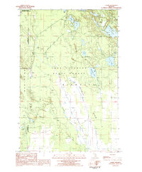 preview thumbnail of historical topo map of Schoolcraft County, MI in 1983
