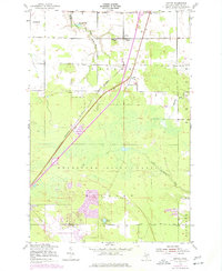 Download a high-resolution, GPS-compatible USGS topo map for Dafter, MI (1977 edition)