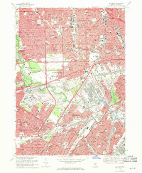preview thumbnail of historical topo map of Dearborn, MI in 1968
