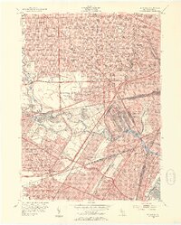 preview thumbnail of historical topo map of Dearborn, MI in 1952