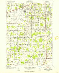 Download a high-resolution, GPS-compatible USGS topo map for Detroit Wayne Airport, MI (1954 edition)
