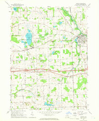 preview thumbnail of historical topo map of Dexter, MI in 1964