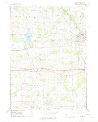 preview thumbnail of historical topo map of Dexter, MI in 1964