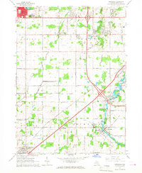 Download a high-resolution, GPS-compatible USGS topo map for Dimondale, MI (1967 edition)