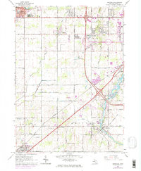 Download a high-resolution, GPS-compatible USGS topo map for Dimondale, MI (1974 edition)