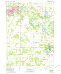 Download a high-resolution, GPS-compatible USGS topo map for Dowagiac, MI (1982 edition)