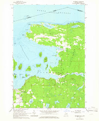 Download a high-resolution, GPS-compatible USGS topo map for Drummond, MI (1965 edition)