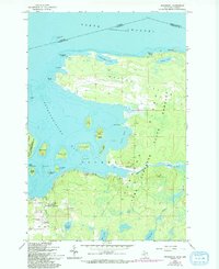 Download a high-resolution, GPS-compatible USGS topo map for Drummond, MI (1994 edition)