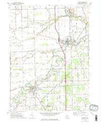 Download a high-resolution, GPS-compatible USGS topo map for Dundee, MI (1975 edition)