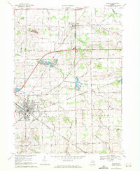 Download a high-resolution, GPS-compatible USGS topo map for Durand, MI (1971 edition)