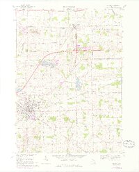 preview thumbnail of historical topo map of Durand, MI in 1969