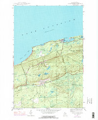 Download a high-resolution, GPS-compatible USGS topo map for Eagle Harbor, MI (1976 edition)