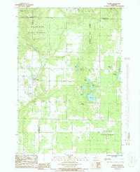 Download a high-resolution, GPS-compatible USGS topo map for Elmira, MI (1986 edition)