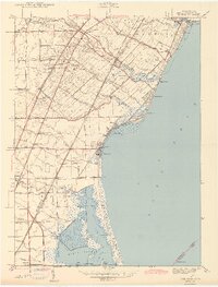 preview thumbnail of historical topo map of Monroe County, MI in 1943