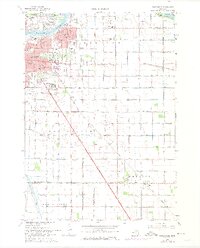 1967 Map of Essexville, 1974 Print