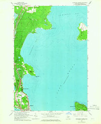 Download a high-resolution, GPS-compatible USGS topo map for Evergreen Shores, MI (1966 edition)