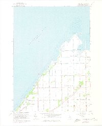 1963 Map of Fish Point, 1974 Print