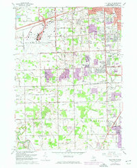 preview thumbnail of historical topo map of Wayne County, MI in 1967