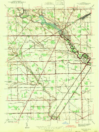 Download a high-resolution, GPS-compatible USGS topo map for Flat Rock, MI (1942 edition)