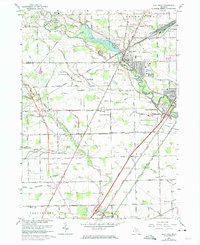 Download a high-resolution, GPS-compatible USGS topo map for Flat Rock, MI (1974 edition)