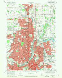 Download a high-resolution, GPS-compatible USGS topo map for Flint North, MI (1971 edition)