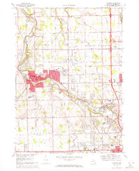 Download a high-resolution, GPS-compatible USGS topo map for Flushing, MI (1971 edition)