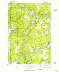 1944 Map of Alpha, MI, 1958 Print