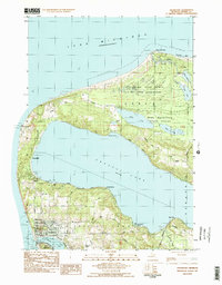 preview thumbnail of historical topo map of Frankfort, MI in 1983