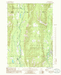 Download a high-resolution, GPS-compatible USGS topo map for Frederic, MI (1986 edition)