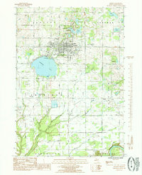 Download a high-resolution, GPS-compatible USGS topo map for Fremont, MI (1985 edition)