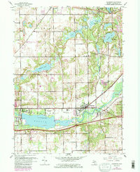 preview thumbnail of historical topo map of Galesburg, MI in 1961