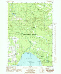 Download a high-resolution, GPS-compatible USGS topo map for Garden Corners, MI (1985 edition)