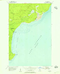 preview thumbnail of historical topo map of Keweenaw County, MI in 1954